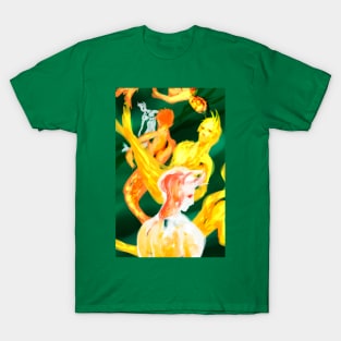 Goldfish mermen for drawmermay2023 fish undersea deaweed fantasy mermaid mermay T-Shirt